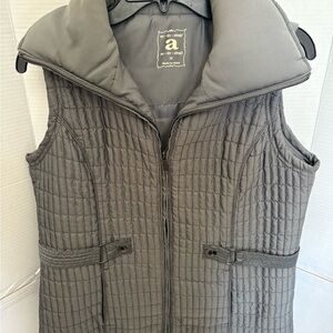 Gray Quilted Women's Vest